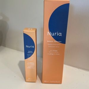 Nuria Defend Gentle Exfoliator and Triple Action Eye Cream. NEW